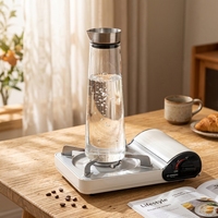 Carafe à eau froide en verre borosilicate de haute qualité, design moderne et minimaliste, modèle Chine 024, disponible en plusieurs tailles pour jus de fruits