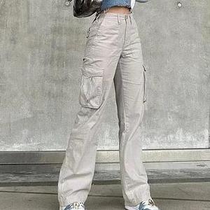 กางเกงทำงานผู้หญิงอเนกประสงค์, ใหม่ XS-3XL กางเกงสลิมเอวสูงเผ็ด - Product Image 4