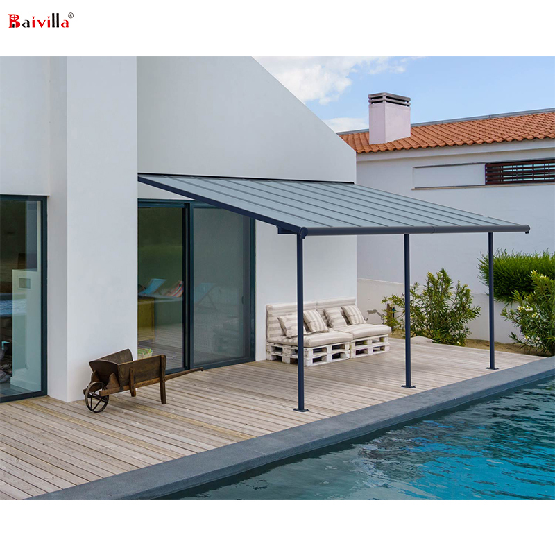 UV Résident Polycarbonate Toit Véranda Auvent Auvent En Plein Air Étanche