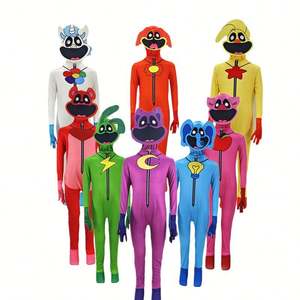 Bobby's Playtime Animaux souriants Collants d'Halloween pour spectacle de scène Source de vacances Combinaison de personnage de télévision réaliste - Product Image 1