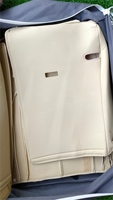 Housse de siège complète en cuir de luxe vermillon personnalisée, compatible avec Tiguan, Passat, Lavida, CC, Golf, Polo, Accord, Jetta, Bora