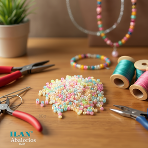 Perline Ilan Abalorios 2mm 50g Colori Assortiti Perline per Creazione di Gioielli - Product Image 3