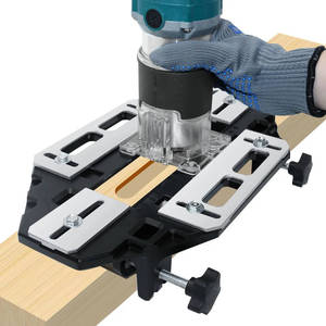 Fixed <b>Drilling</b> Guide & Jig for DIY <b>Wooden</b> Door Hinge Slotting Locator with <b>Bits</b>-OEM Available Box Packed - Product Image 1