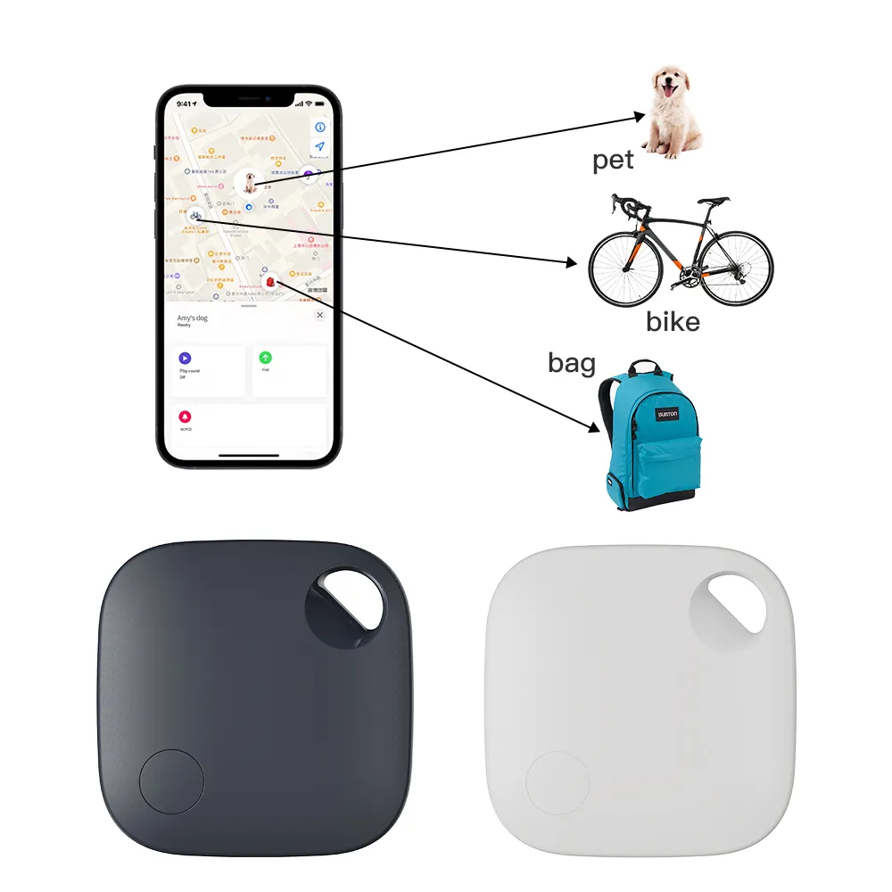 RSH Smart Mini GPS Anti Lost ITag Tracker Alarm Wireless WiFi Blue Tooth Mini GPS Tracker Anti Lost Finder Air ITag For Apple