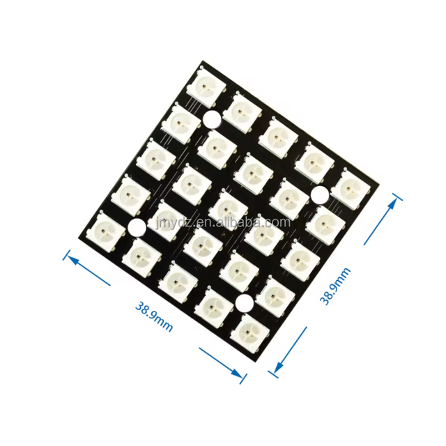WS2812B 5*5 Digit 5050 RGB LED Full-color Driver 25 Bit Color Light Development Board