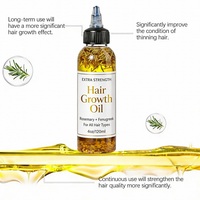 Huile de romarin 100% naturelle à base de plantes, huile de croissance capillaire biologique, sérum de croissance capillaire naturel, huile de croissance capillaire pour hommes noirs, marque privée