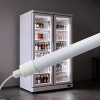 Éclairage Huazhong : Lampe LED commerciale de haute qualité pour congélateur, IP67, linéaire T8 à extrémité unique, pour vitrine de supermarché, garantie 2 ans