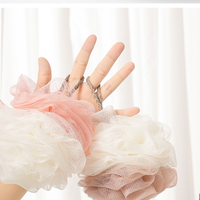 Promotion bain doux bain moussant fleur conception exfoliant corps boule de douche éponge luffa douche Bouquet