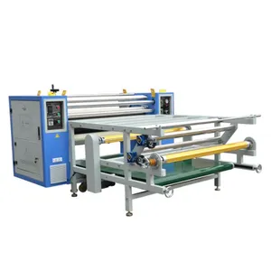 롤-롤 인쇄 기계 42cm 1.9M 열 프레스 캘린더 기계 회전 칼렌더 롤러 카펫 직물 승화 기계