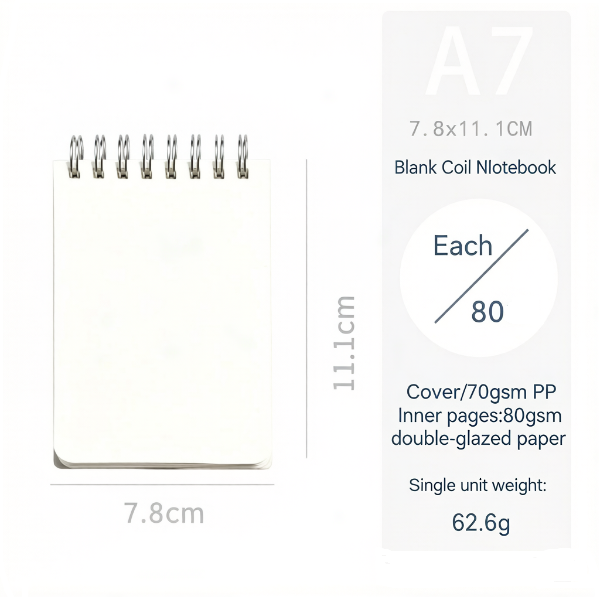 Bobine vierge A7 blanche