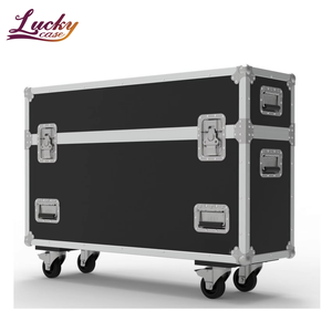 Đen Chất lượng cao <span class=keywords><strong>TV</strong></span> trường hợp đôi 42 inch màn hình trường hợp chuyến bay cho LED <span class=keywords><strong>Plasma</strong></span> với khả năng chống sốc tùy chỉnh Lưu trữ trường hợp chuyến bay - Product Image 2