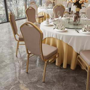 Sillas Doradas para Bodas y Eventos, Sillas de Aluminio para Eventos, Sillas de Tela para Comedor y Banquetes, para Uso en Restaurantes, Hoteles y Salones - Product Image 1