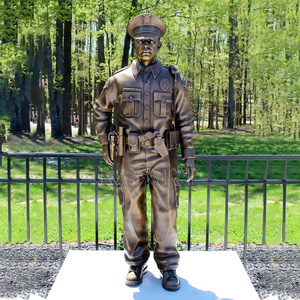 Sculptures en bronze grandeur nature personnalisées, artisanat métallique contemporain sur le thème <span class=keywords><strong>de</strong></span> la guerre, moulage, découpe, impression, <span class=keywords><strong>jardin</strong></span> extérieur - Product Image 1