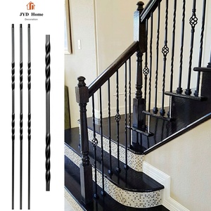 JYD 1/2 "مزدوجة المفصل المعادن درج مغزل دابزين سلالم حديدي المطاوع الدرابزينات المعادن أجزاء الدرج على بيع - Product Image 5