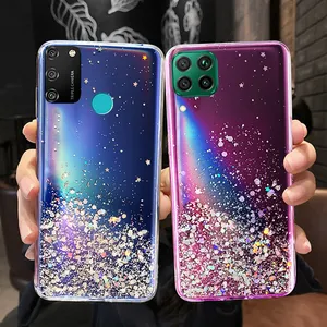 ブリンブリングスターグリッタークリアケースNova7i 5T Honor 30i 9A 9S 9C 9X 8S 8A Pro 8X 8C 20S 20 Lite Cover for Huawei p30 p40 Lite E Pro