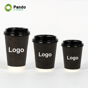 Biodegradable Disposable Food Grade Cafe Takeaway 6oz 8oz 10oz 16oz Double Wall Coffee <strong>Paper</strong> <strong>Cup</strong> with Custom Logo - Product Image 2