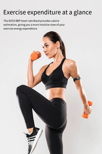 Moniteur de fréquence <span class=keywords><strong>cardiaque</strong></span> XOSS Beat Band Pro avec zones de fréquence <span class=keywords><strong>cardiaque</strong></span>/calories, <span class=keywords><strong>capteur</strong></span> HRM pour le fitness, le cyclisme, BLE5.0 ANT+ pour <span class=keywords><strong>Wahoo</strong></span> - Product Image 4