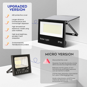 NEW Outdoor <b>Lighting</b> IP66 Waterproof 100W 200W 300W Floodlight Street Lamp Integration Folding Sensor LED Solar Flood <b>Light</b> - Product Image 6