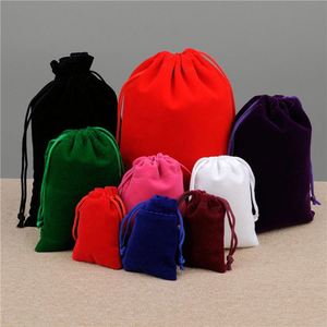 Bolsa de Regalo Personalizable al por Mayor, de Terciopelo Grueso, con Cordón y Logotipo Impreso - Product Image 3