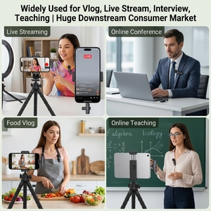 Micrófono Lavalier Inalámbrico B2B, Micrófono Mini Portátil con Conexión Lightning para Grabación de Audio y Video, para iPhone y Android, Transmisión <span class=keywords><strong>en</strong></span> <span class=keywords><strong>Vivo</strong></span> - Product Image 2