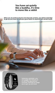 Bracelet intelligent H1 transfrontalier en silicone pour sports <span class=keywords><strong>de</strong></span> plein air avec suivi <span class=keywords><strong>de</strong></span> la fréquence cardiaque, <span class=keywords><strong>de</strong></span> l'oxygène sanguin, fonction d'appel et pour étudiants (compatible <span class=keywords><strong>téléphone</strong></span>) - Product Image 3