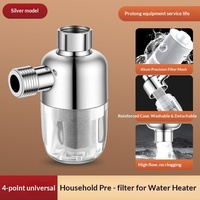 Mini filtre anti-calcaire pour pommeau de douche, purificateur d'eau du robinet en acier inoxydable, modèle 05, sans remplacement de cartouche