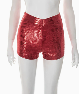 Viviblook Z319ST01 Traje de Mujer, Conjunto Casual Sexy de Top, Pantalones Cortos con Estampado de Serpiente y Medias, Conjunto Sexy de Tres Piezas para Club - Product Image 5