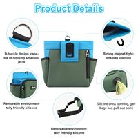 Sac de dressage pour animaux de compagnie, sac de promenade avec fermeture magnétique, clicker et clip ceinture, pochette à friandises pour chien