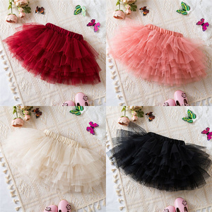 1 pièce de <span class=keywords><strong>jupe</strong></span> en <span class=keywords><strong>tulle</strong></span> pour bébé fille, couleur unie, marque privée, été, bébé, enfant en bas âge, <span class=keywords><strong>jupe</strong></span> à volants - Product Image 3
