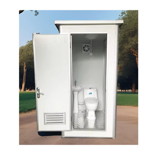 <span class=keywords><strong>Toilette</strong></span> mobile moderne préfabriquée portable en acier Salle de douche mobile publique extérieure pour écoles parcs salles de bains Panneau sandwich - Product Image 1