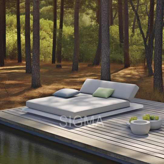 Outdoor Furniture Garden Fabric Chaise Lounge Outdoor Sofa Fabric Chaise Lounge