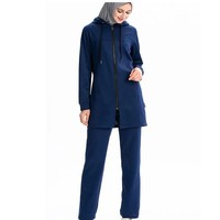 Yüksek Kaliteli Özelleştirilebilir Nefes Alabilen Hafif Polyester/Pamuk Uzun Kollu Spor Yerlere Kadar Uzun Mütevazı Aktif Spor Giyim Seti Hızlı
