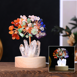 Hot Sale Natural Crystal Money Fortune <b>LED</b> Crystal Fengshui Tree Lamp - Product Image 5
