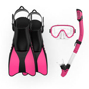Nuevo Juego de Equipo de Snorkel y Máscara de Buceo de Bajo Volumen con Logotipo Personalizado, Lentes de Vidrio Templado Certificadas a Prueba de Agua, Aletas para Natación - Product Image 1