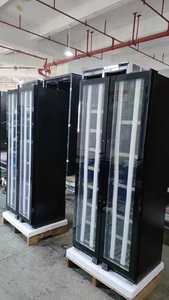 Réfrigérateur <span class=keywords><strong>à</strong></span> bière et <span class=keywords><strong>à</strong></span> <span class=keywords><strong>vin</strong></span> rouge NUELEAD NE-385, grande capacité, deux portes en verre, noir, commercial, hôtel, moderne, escalier haut - Product Image 2