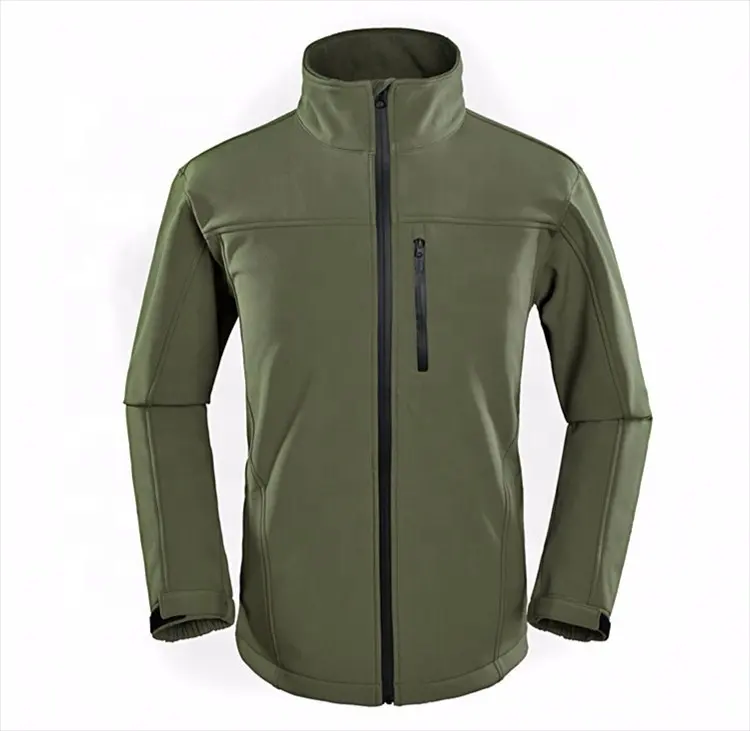 LT Custom Logo Waterproof Zip Warm Outdoor Winter Coat Fleece Lining Bonded Softshell Jacket Uniform Food Delivery Men's Jacket