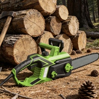 Scie à chaîne électrique VERTAK 2200W 16 pouces, machine de coupe de bois pour jardin domestique