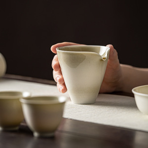 Celadon Glaze Fair Cup Cone Shape Porcelain Kung Fu <b>Tea</b> <b>Set</b> For Afternoon <b>Tea</b> Without Lid - Product Image 3