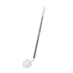 Stainless Steel Water Dispenser Bucket <b>Brush</b> White Nylon Bristles Long Handle Household <b>Cleaning</b> Tool - Product Image 1