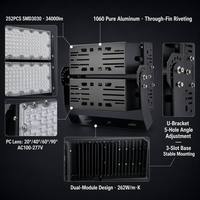 Reflector LED de Alta Potencia de 33600LM y 200W, IP65, para Uso Industrial en Edificios, Talleres y Obras de Construcción
