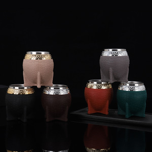 Taza de <span class=keywords><strong>Mate</strong></span> con Textura de Cocodrilo, Revestimiento de Acero Inoxidable, con Pajita para Beber Té, Uso Diario - Product Image 4