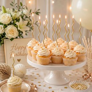 <b>Long</b> Rod Thread <b>Candle</b> for Cake Decoration for Christmas Halloween Birthday Wedding Parties Perfect Baking Cake Topper - Product Image 5