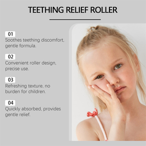 OUHOE 10ml Rouleau de soulagement des gencives avec <span class=keywords><strong>Aloe</strong></span> Vera et extrait d'arbre à thé 46g - Soin des dents hydratant et rafraîchissant - Product Image 5