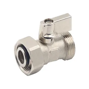 Wholesale good quality butterfly male brass PEX ball valve with connector