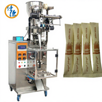 Machine de remplissage et d'emballage multifonction automatique avec contrôle PLC, scellage 3/4 côtés pour sachets d'aliments, de boissons et de produits chimiques