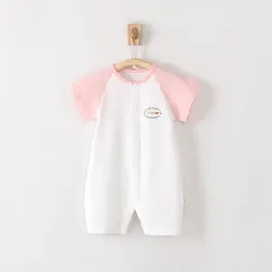 Nouveau-né bébé vêtements doux coton impression personnalisée conceptions nourrissons bébé barboteuses