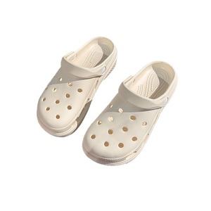 Women's Closed Toe <b>Clogs</b> Thick Sole Height Increasing EVA Outsole Plastic Upper PVC Lining Summer <b>Slippers</b> Vietnam Made - Product Image 5
