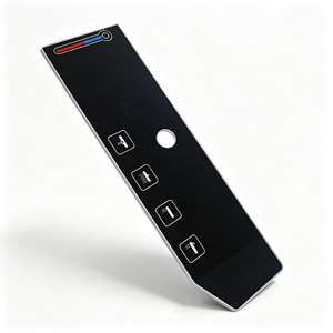 Panel de Control de Plancha Eléctrica Personalizado OEM, Membrana Adhesiva con Indicadores Rojos y Azules, Impresión Serigráfica - Product Image 3