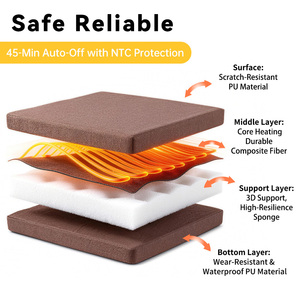 وسادة مقعد مربعة سميكة للغاية مقاومة للماء من البولي يوريثان، وسادة كرسي للتخييم في الهواء الطلق، وسادة أثاث الفناء، سهلة التنظيف - Product Image 4