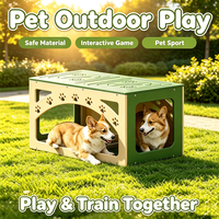 Arche d'agilité imperméable pour chiens et chats en fibre et acier inoxydable – Équipement de jeu